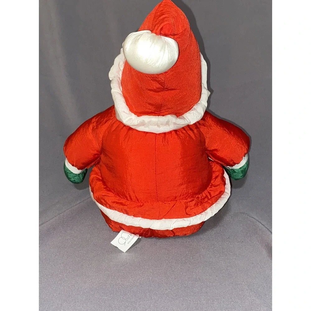 Vintage‎ Dept 56 Christmas Santa Plush Nylon Stuffed Toy Decoration 16